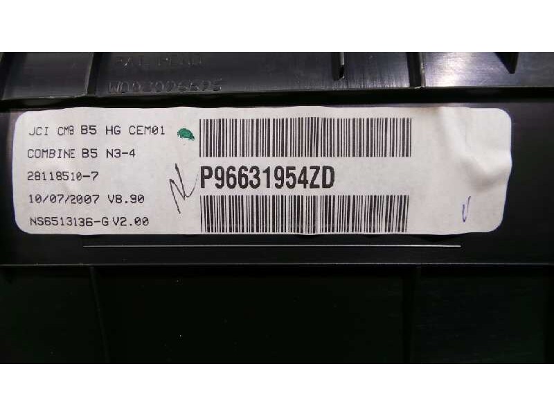 Recambio de cuadro instrumentos para citroën c4 berlina collection referencia OEM IAM P96631954ZD  E1-A4-47-2