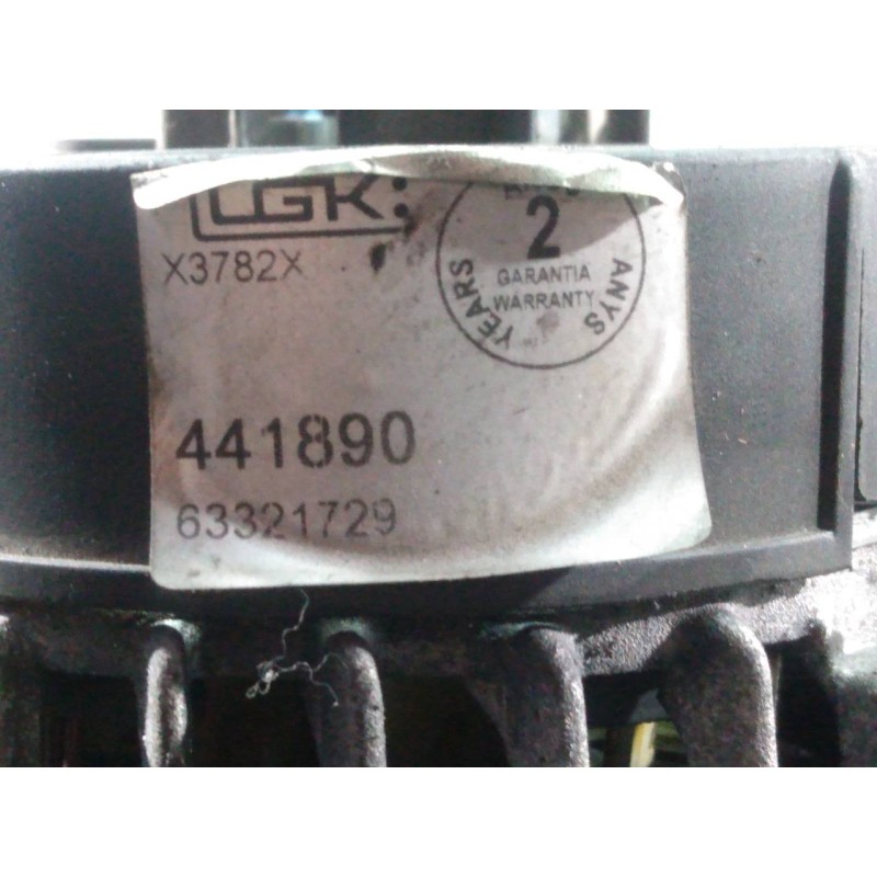 Recambio de alternador para alfa romeo gt (125) 2.0 16v jts distinctive / sport (10.06) referencia OEM IAM 63321729 X3782X P3-B5
