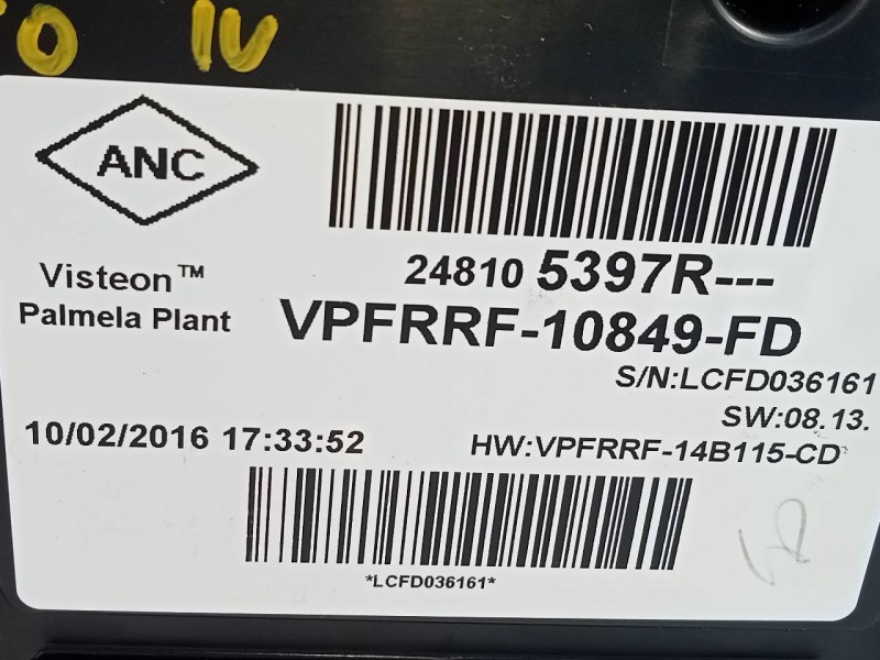 Recambio de cuadro instrumentos para renault clio iv dynamique referencia OEM IAM 248105397R  E2-A1-37-3