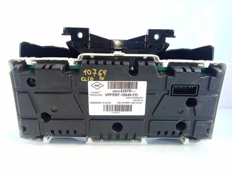 Recambio de cuadro instrumentos para renault clio iv dynamique referencia OEM IAM 248105397R  E2-A1-37-3