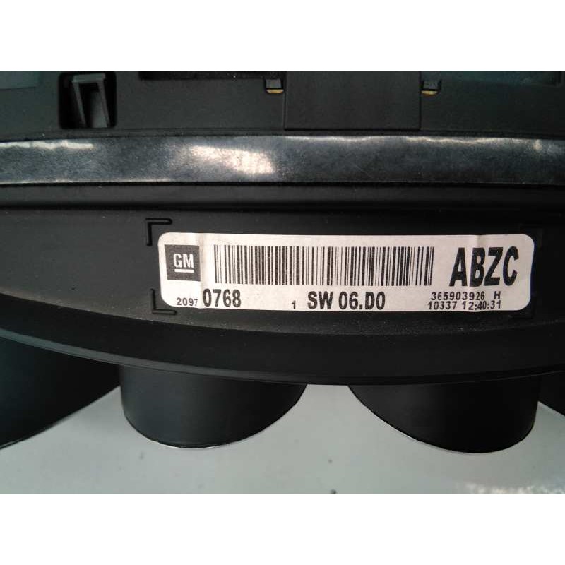 Recambio de cuadro instrumentos para opel insignia berlina edition referencia OEM IAM 20970768 365903926H E3-A5-24-5