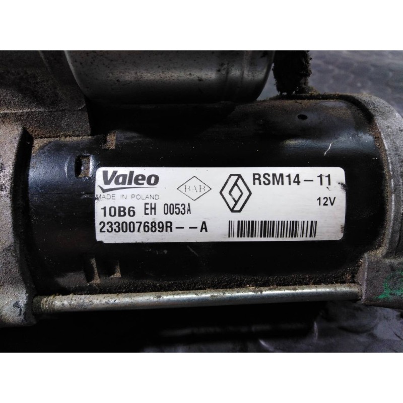 Recambio de motor arranque para renault clio iv dynamique referencia OEM IAM 233007689R 10B6EH0053A P3-B8-9-1