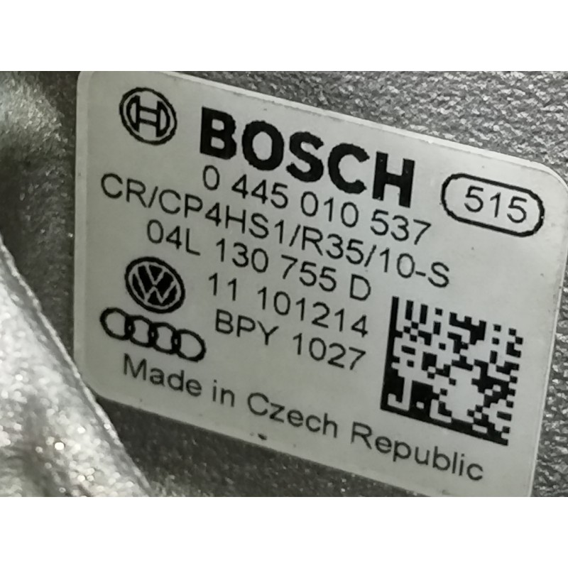 Recambio de bomba inyeccion para seat leon st (5f8) reference referencia OEM IAM 04L130755D 0445010537 P1-A4-42