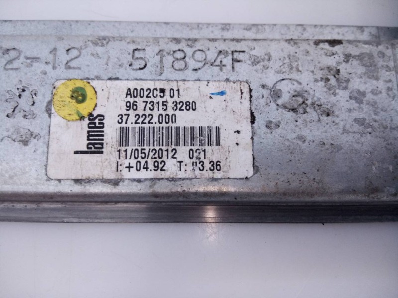 Recambio de elevalunas delantero izquierdo para peugeot 208 active referencia OEM IAM 9673153280 9674254280 E1-A4-12-1