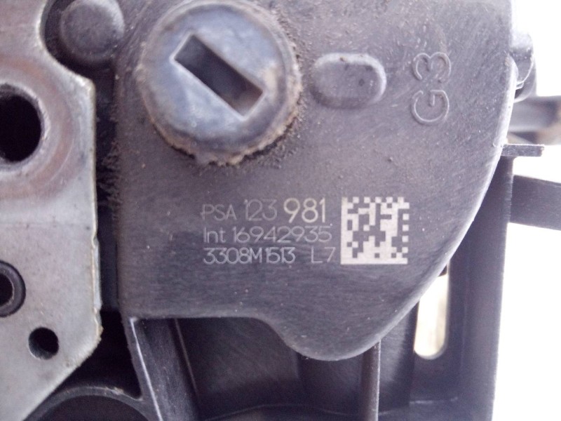 Recambio de cerradura puerta delantera izquierda para citroën c3 live referencia OEM IAM 16942935 3308M513L7 E1-A4-52-1