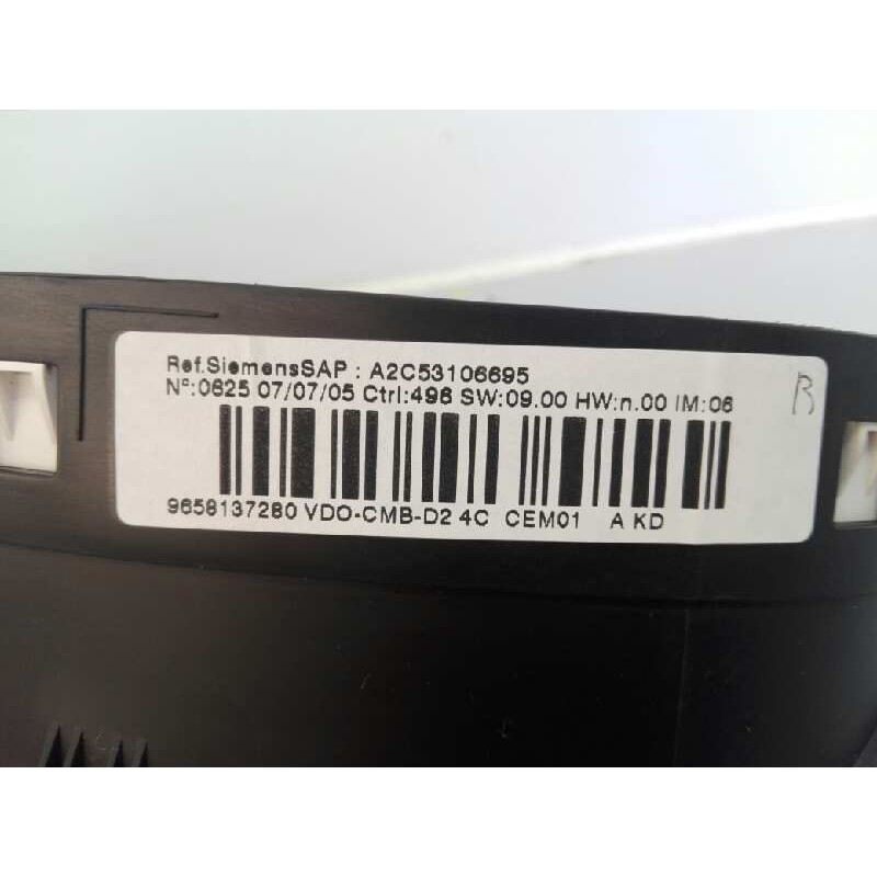 Recambio de cuadro instrumentos para peugeot 407 confort referencia OEM IAM 0625070705 A2C53106695 E3-B2-8-4