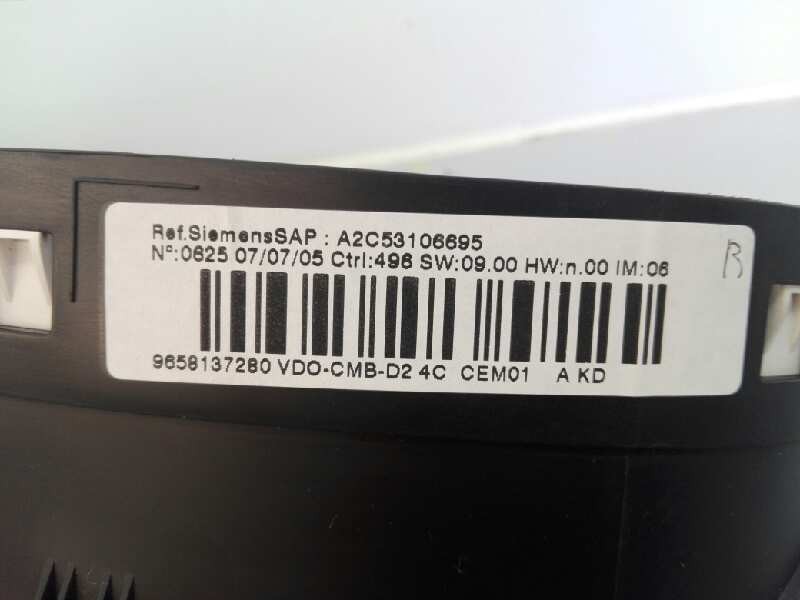 Recambio de cuadro instrumentos para peugeot 407 confort referencia OEM IAM 0625070705 A2C53106695 E3-B2-8-4