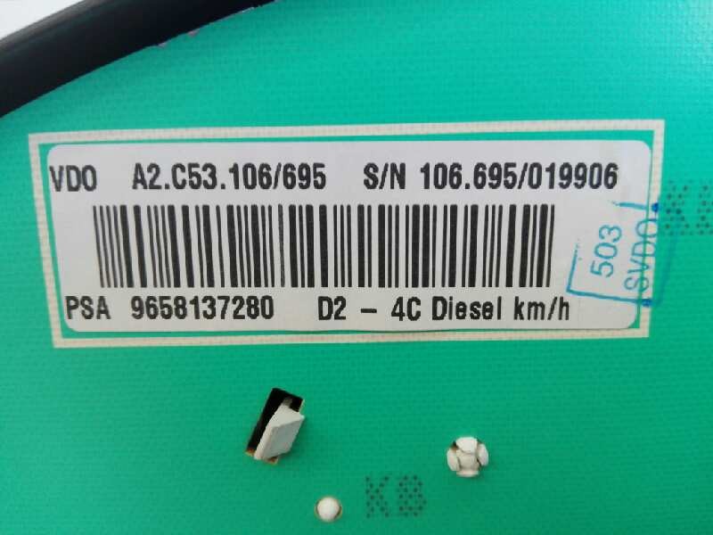 Recambio de cuadro instrumentos para peugeot 407 confort referencia OEM IAM 0625070705 A2C53106695 E3-B2-8-4