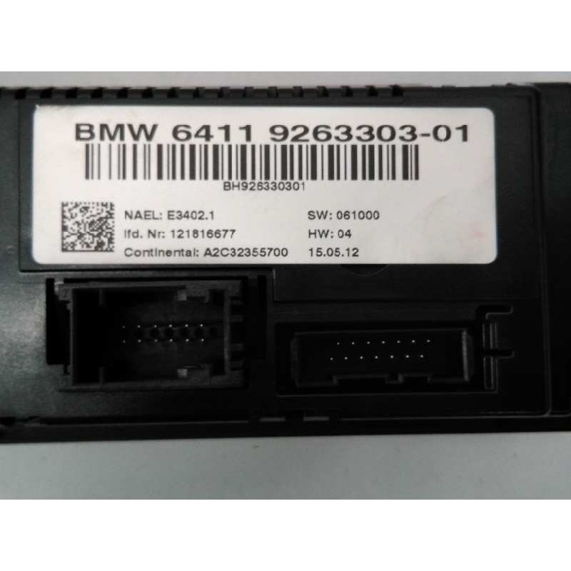 Recambio de mando climatizador para bmw x1 (e84) sdrive 18d referencia OEM IAM 6411926330301 51452991262 E3-A2-29-2