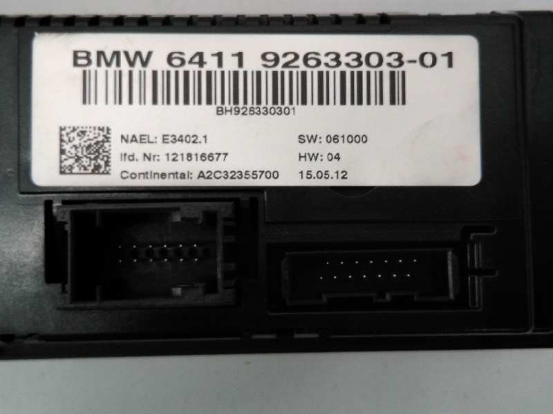 Recambio de mando climatizador para bmw x1 (e84) sdrive 18d referencia OEM IAM 6411926330301 51452991262 E3-A2-29-2