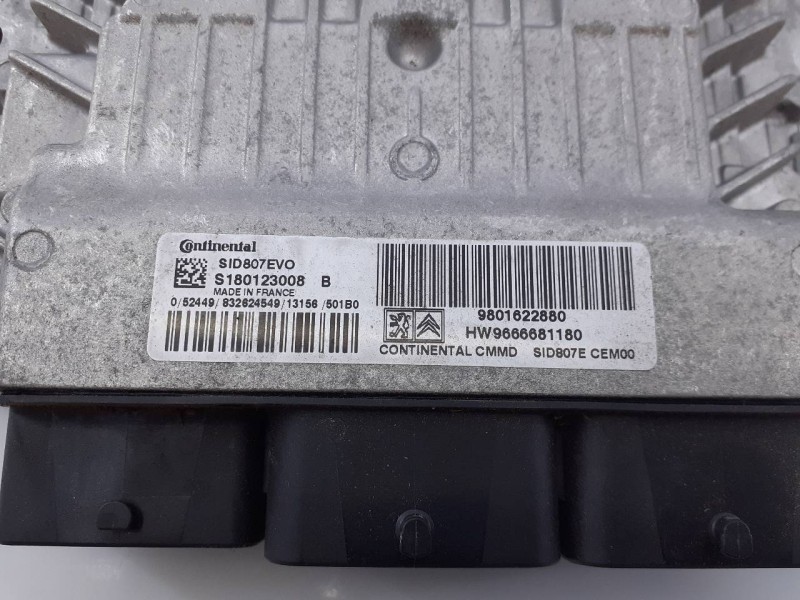 Recambio de centralita motor uce para citroën c4 lim. collection referencia OEM IAM 9801622880 S180123008B E3-B2-49-1