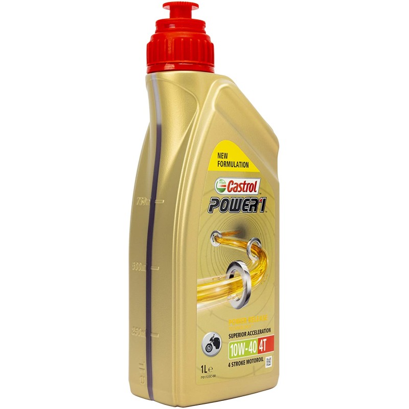 Recambio de aceite para universal aceite castrol power 1 4t 10w40 1ltr referencia OEM IAM 15043E NUEVO TIENDA3A