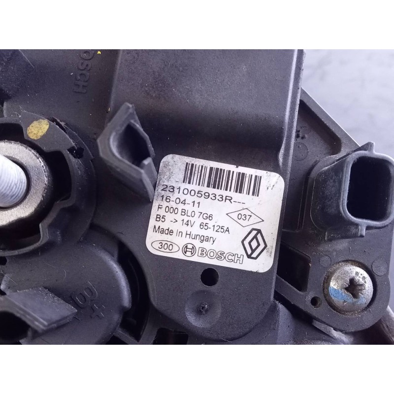 Recambio de alternador para dacia lodgy laureate referencia OEM IAM 231005933R  P3-A5-12-3