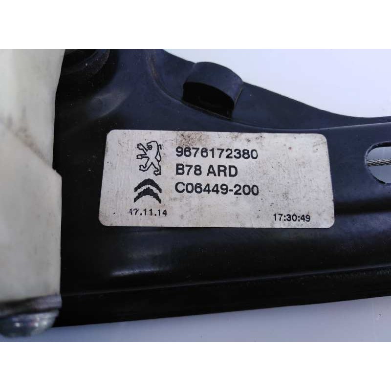 Recambio de elevalunas trasero derecho para citroën c4 grand picasso feel edition referencia OEM IAM 9676172380  E1-A4-12-2