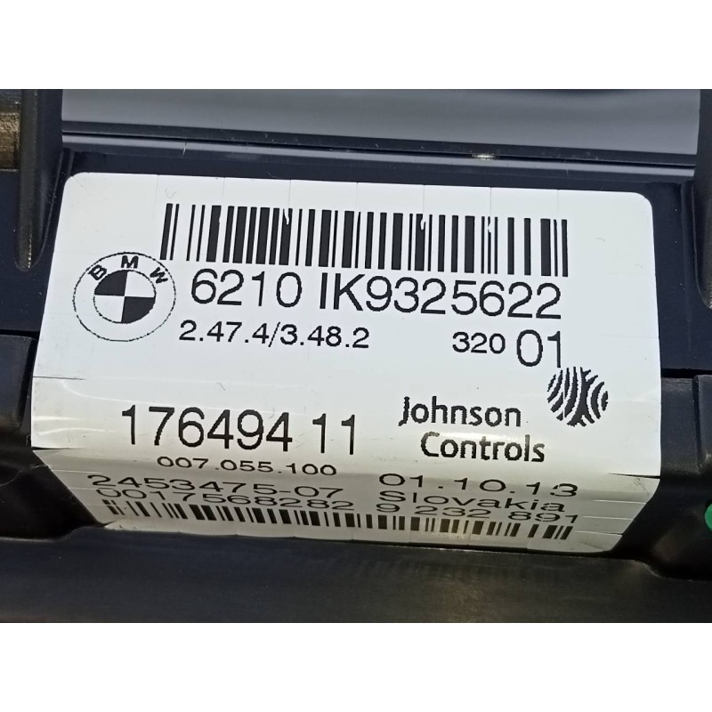 Recambio de cuadro instrumentos para bmw serie 1 lim. (f20) 114d referencia OEM IAM 17649411 2453475 E3-A2-23-3