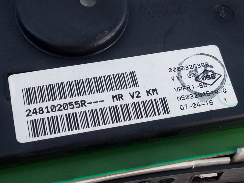 Recambio de cuadro instrumentos para dacia lodgy laureate referencia OEM IAM 248102055R  E2-A1-32-1