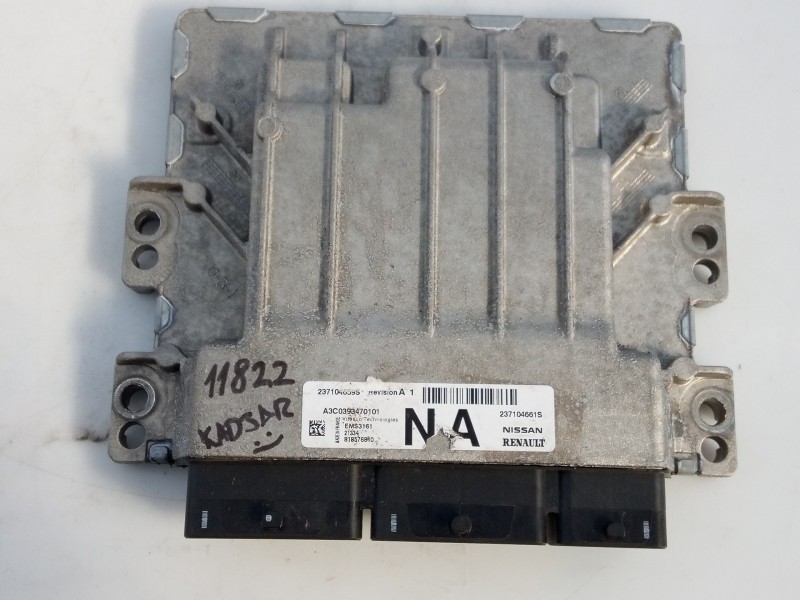 Recambio de centralita motor uce para renault kadjar intens referencia OEM IAM 237104661S A3C0393470101 E2-A3-43-2
