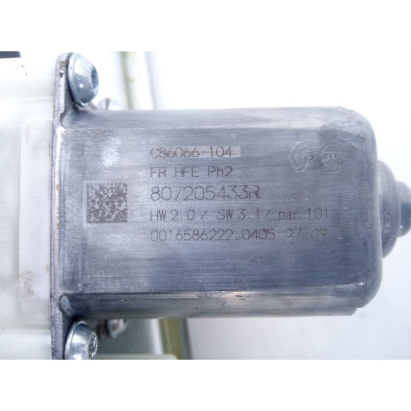 Recambio de elevalunas delantero derecho para renault kadjar intens referencia OEM IAM 807205433R  E1-A1-48-1