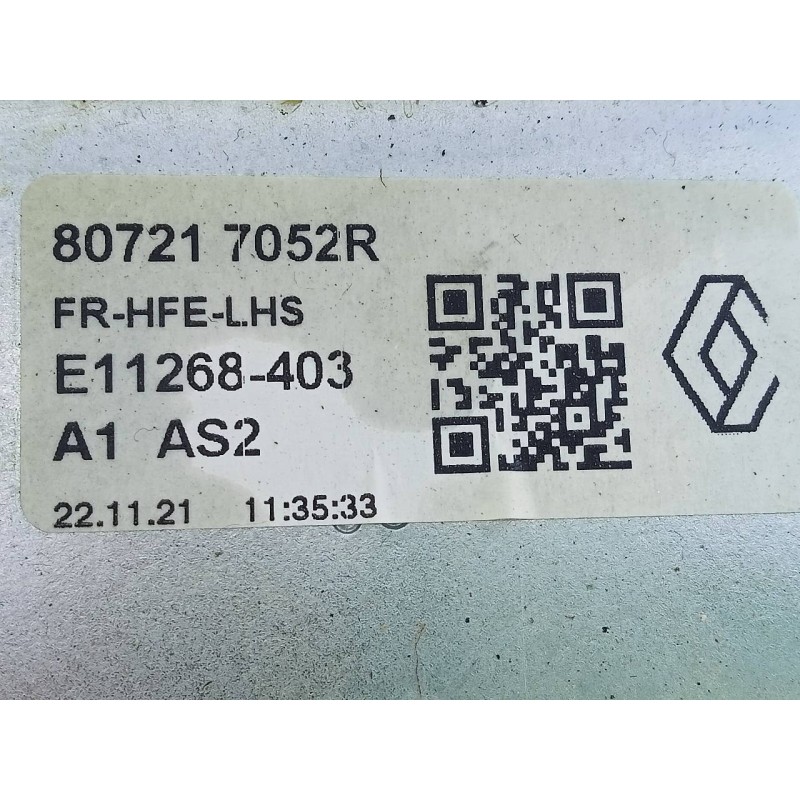 Recambio de elevalunas delantero izquierdo para renault kadjar intens referencia OEM IAM   E1-A1-46-2