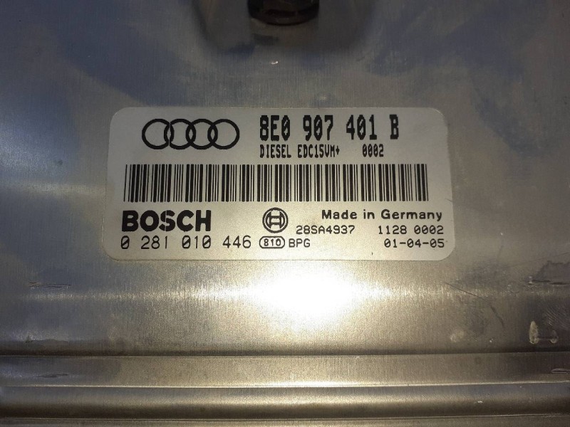 Recambio de centralita motor uce para audi a4 berlina (8e) 2.5 tdi quattro (132kw) referencia OEM IAM 8E0907401B 0281010446 E2-A