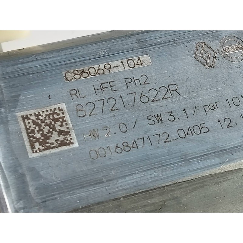 Recambio de elevalunas trasero izquierdo para renault kadjar intens referencia OEM IAM 827217622R  E1-A1-44-1