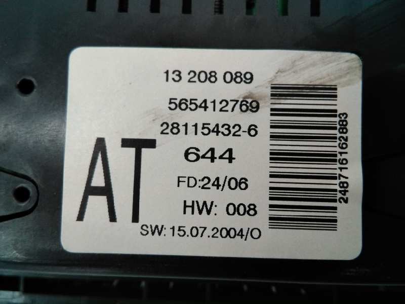 Recambio de pantalla multifuncion para opel astra gtc sport referencia OEM IAM 281154326 565412769 E3-A5-34-2