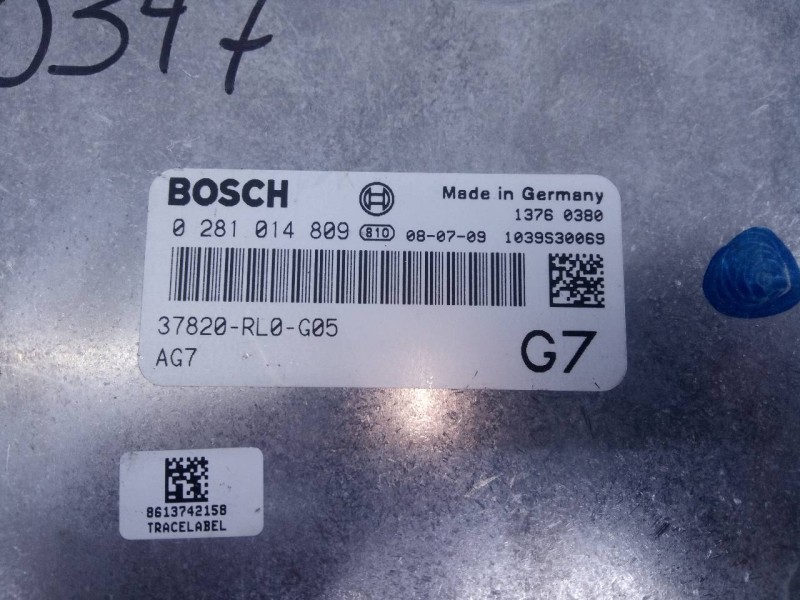 Recambio de centralita motor uce para honda accord berlina (cu) executive referencia OEM IAM 0281014809 4079182387 E3-B5-18-2
