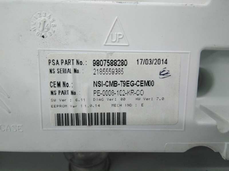 Recambio de cuadro instrumentos para peugeot 308 active referencia OEM IAM 9807588280  E3-B2-36-2