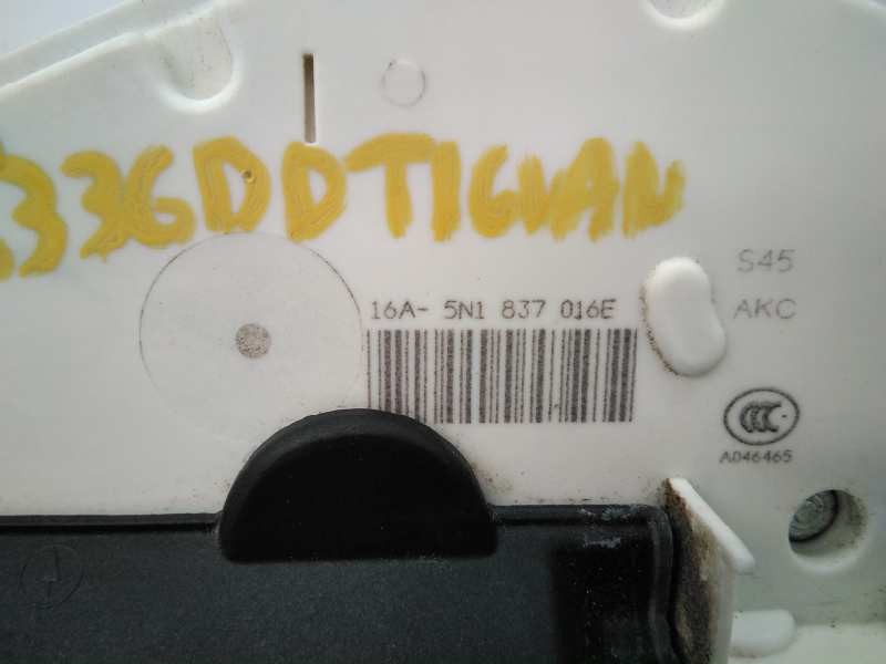 Recambio de cerradura puerta delantera derecha para volkswagen tiguan (5n2) advance bluemotion referencia OEM IAM 5N1837016E  E1