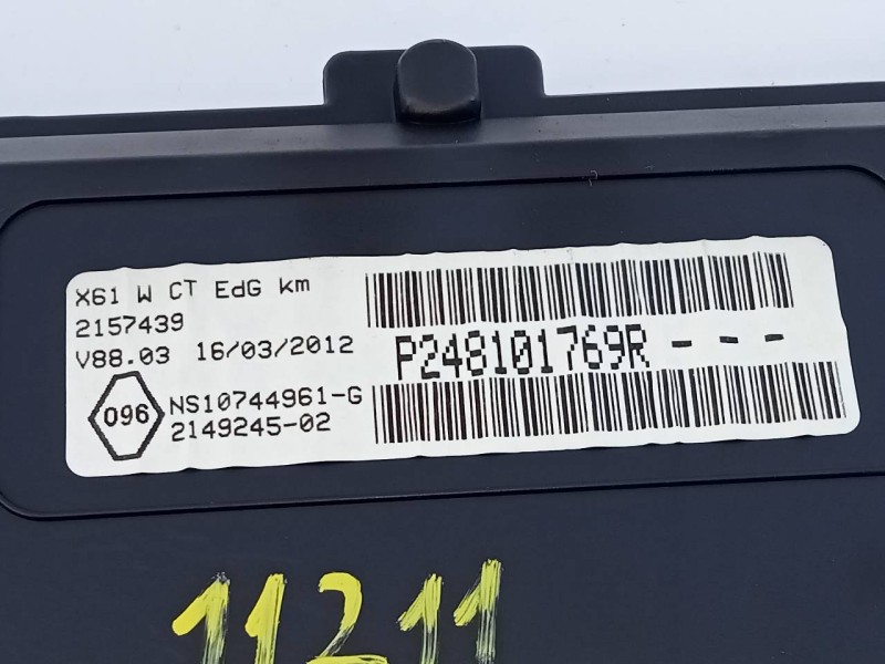 Recambio de cuadro instrumentos para renault kangoo expression referencia OEM IAM P248101769R  E2-A1-38-2
