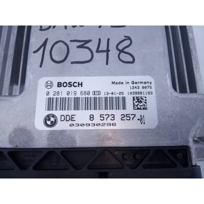 Recambio de centralita motor uce para bmw serie 3 lim. (f30) 320d efficientdynamics edition referencia OEM IAM 0281019680 DDE857