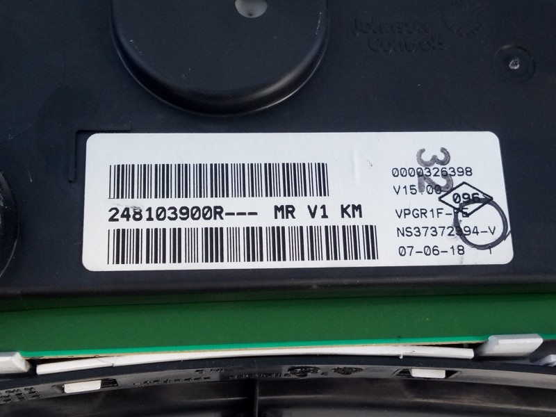 Recambio de cuadro instrumentos para dacia dokker ambiance referencia OEM IAM 248103900R  E2-A1-32-1
