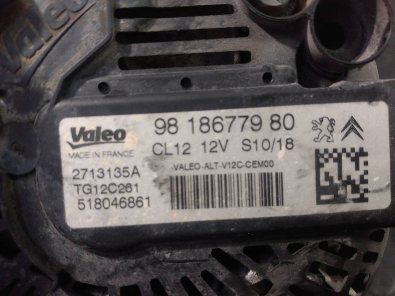 Recambio de alternador para citroën c-elysée feel referencia OEM IAM 9818677980 2713135A P3-B6-20-4