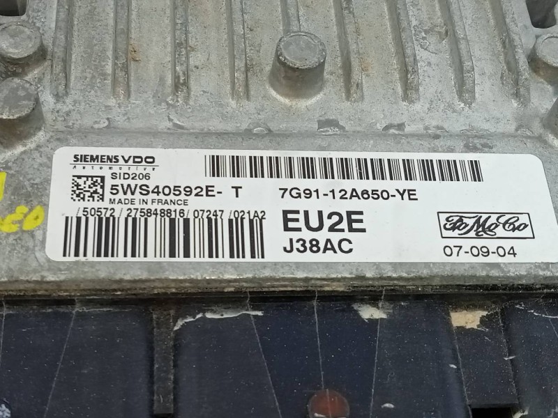 Recambio de centralita motor uce para ford mondeo ber. (ca2) titanium referencia OEM IAM 7G9112A650YE 5WS400592E E3-B3-25-2