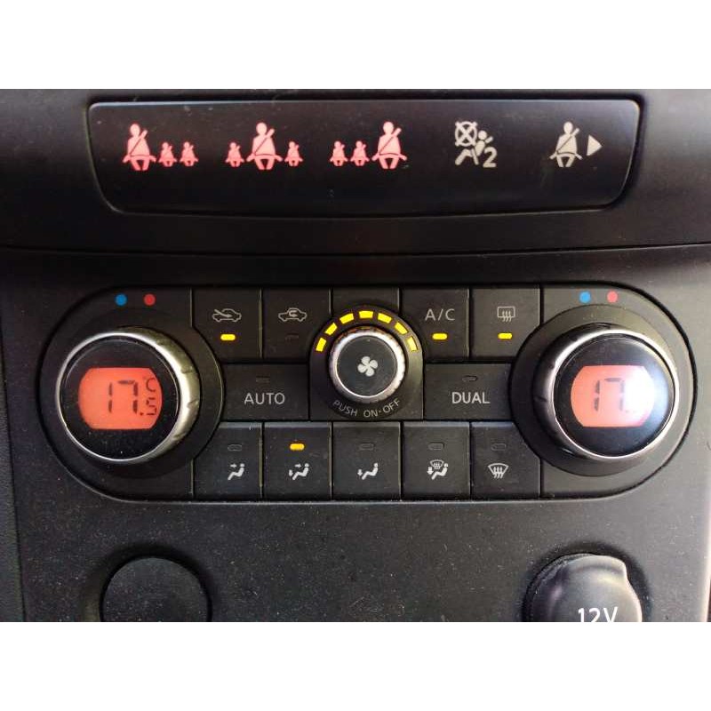 Recambio de mando climatizador para nissan qashqai (j10) acenta referencia OEM IAM 27500JD45C A02000A7706001 E3-B4-32-3