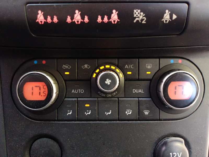 Recambio de mando climatizador para nissan qashqai (j10) acenta referencia OEM IAM 27500JD45C A02000A7706001 E3-B4-32-3