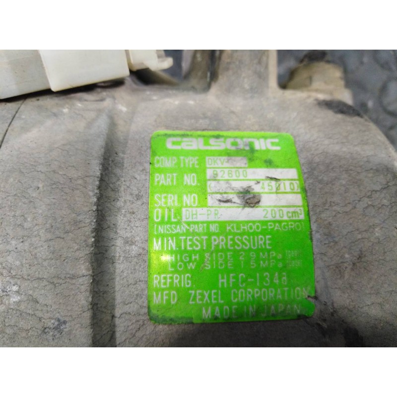 Recambio de compresor aire acondicionado para nissan terrano/terrano.ii (r20) comfort referencia OEM IAM 9260045010  P3-B3-24-3