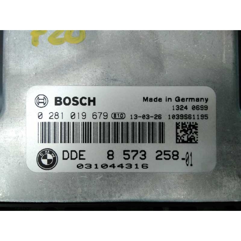 Recambio de centralita motor uce para bmw serie 1 lim. (f20) 116d referencia OEM IAM 0281019679 8573258 E3-A2-31-2