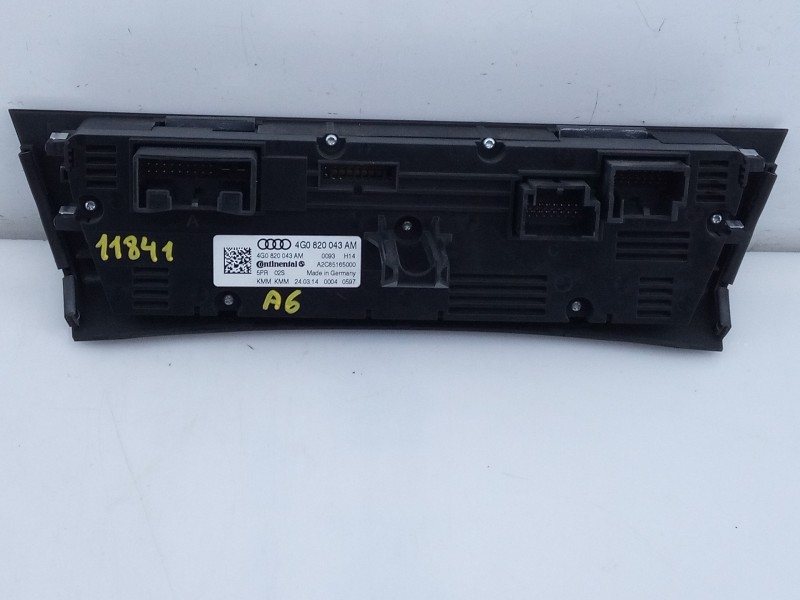 Recambio de mando climatizador para audi a6 avant (4g5) 3.0 tdi quattro referencia OEM IAM 4G0820043AM  E2-A3-13-1