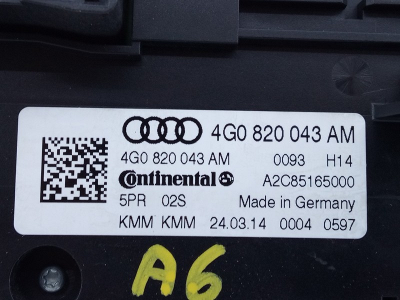 Recambio de mando climatizador para audi a6 avant (4g5) 3.0 tdi quattro referencia OEM IAM 4G0820043AM  E2-A3-13-1