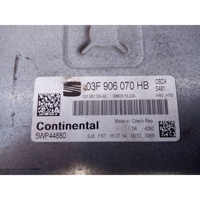 Recambio de centralita motor uce para seat toledo (kg3) reference referencia OEM IAM 03F906070HB 5WP44880 E2-A1-23-1