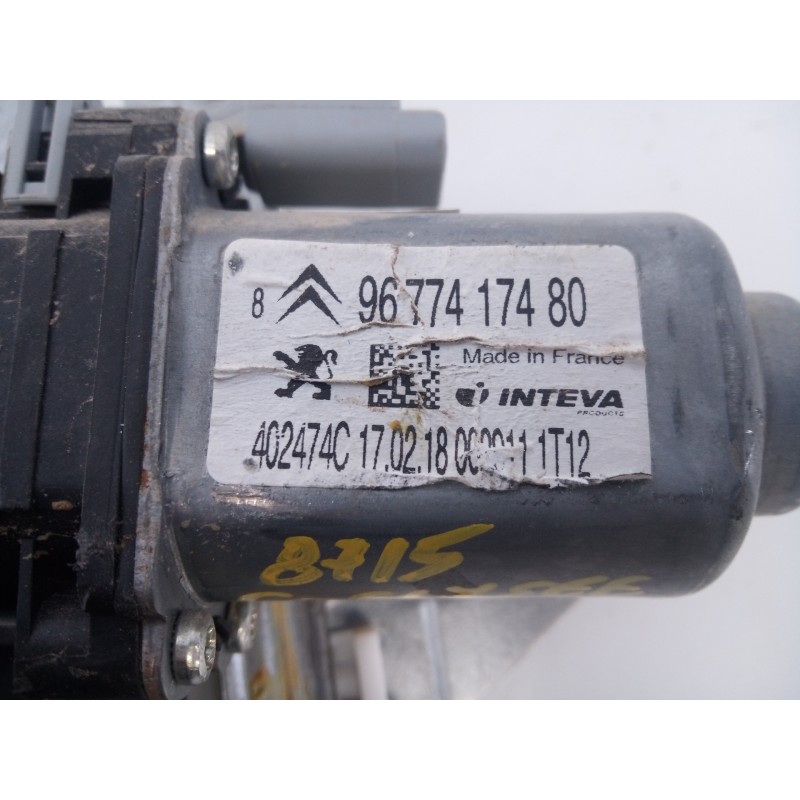 Recambio de elevalunas trasero derecho para citroën c-elysée feel referencia OEM IAM 9677417480  E1-A4-40-1