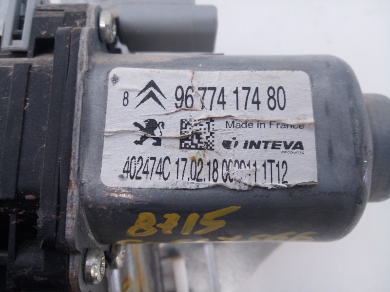 Recambio de elevalunas trasero derecho para citroën c-elysée feel referencia OEM IAM 9677417480  E1-A4-40-1