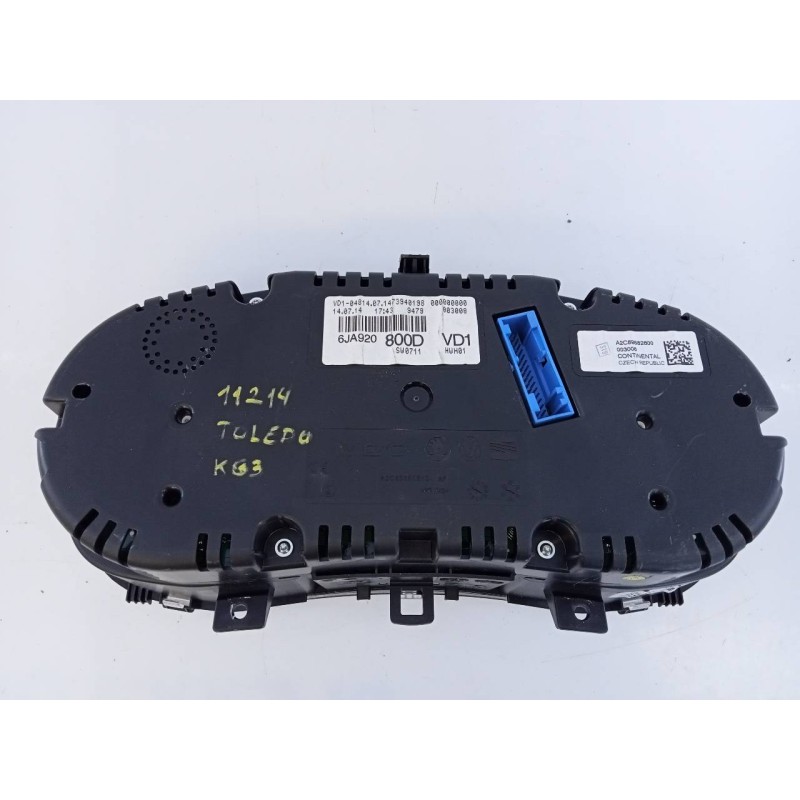 Recambio de cuadro instrumentos para seat toledo (kg3) reference referencia OEM IAM 6JA920800D  E2-A1-38-7