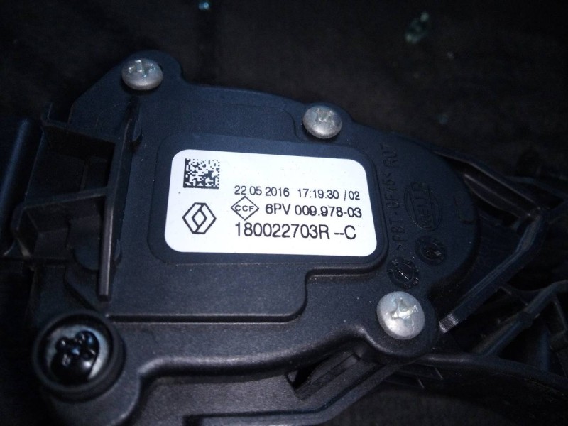 Recambio de pedal acelerador para dacia sandero stepway referencia OEM IAM 180022703R 6PV00997803 