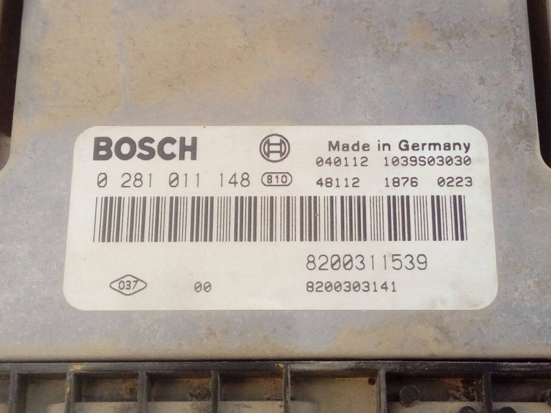 Recambio de centralita motor uce para renault laguna ii (bg0) authentique referencia OEM IAM 8200311539 0281011148 E2-A1-43-6