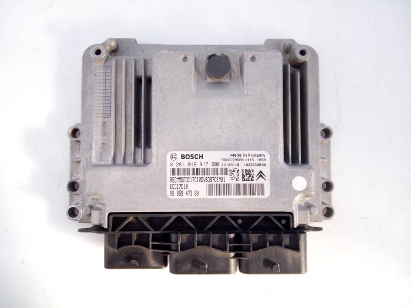 Recambio de centralita motor uce para citroën berlingo cuadro confort referencia OEM IAM 9805947380 0281019817 E3-B2-30-2