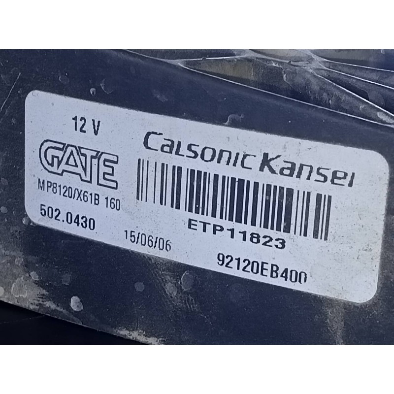 Recambio de electroventilador para nissan pathfinder (r51) 2.5 dci se referencia OEM IAM 92120EB400 5020430 P2-B8-33