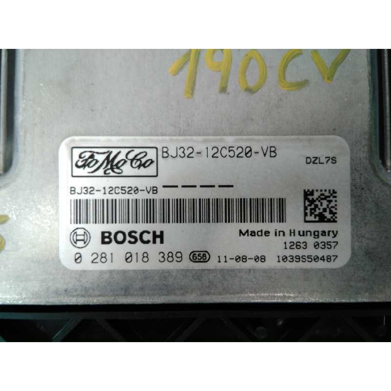Recambio de centralita motor uce para land rover evoque dynamic referencia OEM IAM BJ3212C520VB 0281018389 E3-B3-9-3