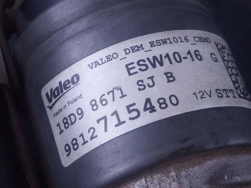 Recambio de motor arranque para peugeot 5008 gt line referencia OEM IAM 9812715480 18D98671SJB P3-A10-13-1